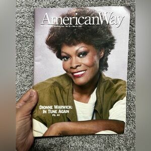 American Way Vintage Magazine Dionne Warwick Apr. 30-May 13, 1985